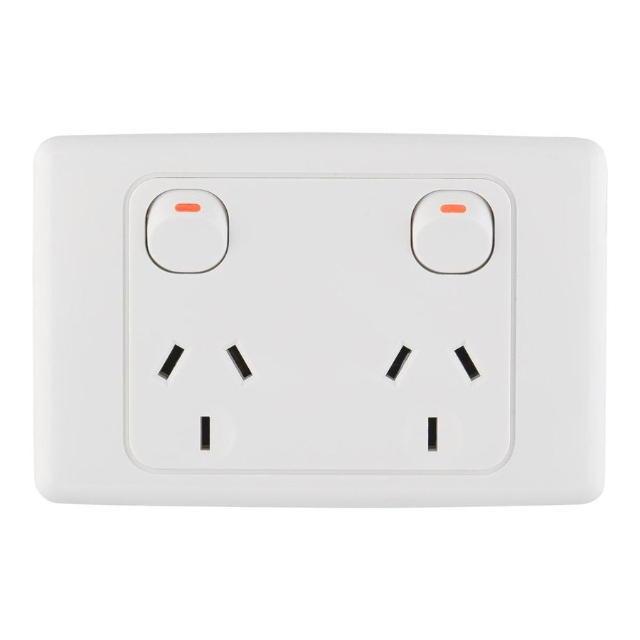 Deta Double Powerpoint - 10amp Polycarbonate - Safe Power Management - SuperSaverAU - view 1
