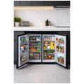 Airflo 156L bar fridge and freezer - Stainless steel doors, LED lighting, vegetable crisper - AFF156