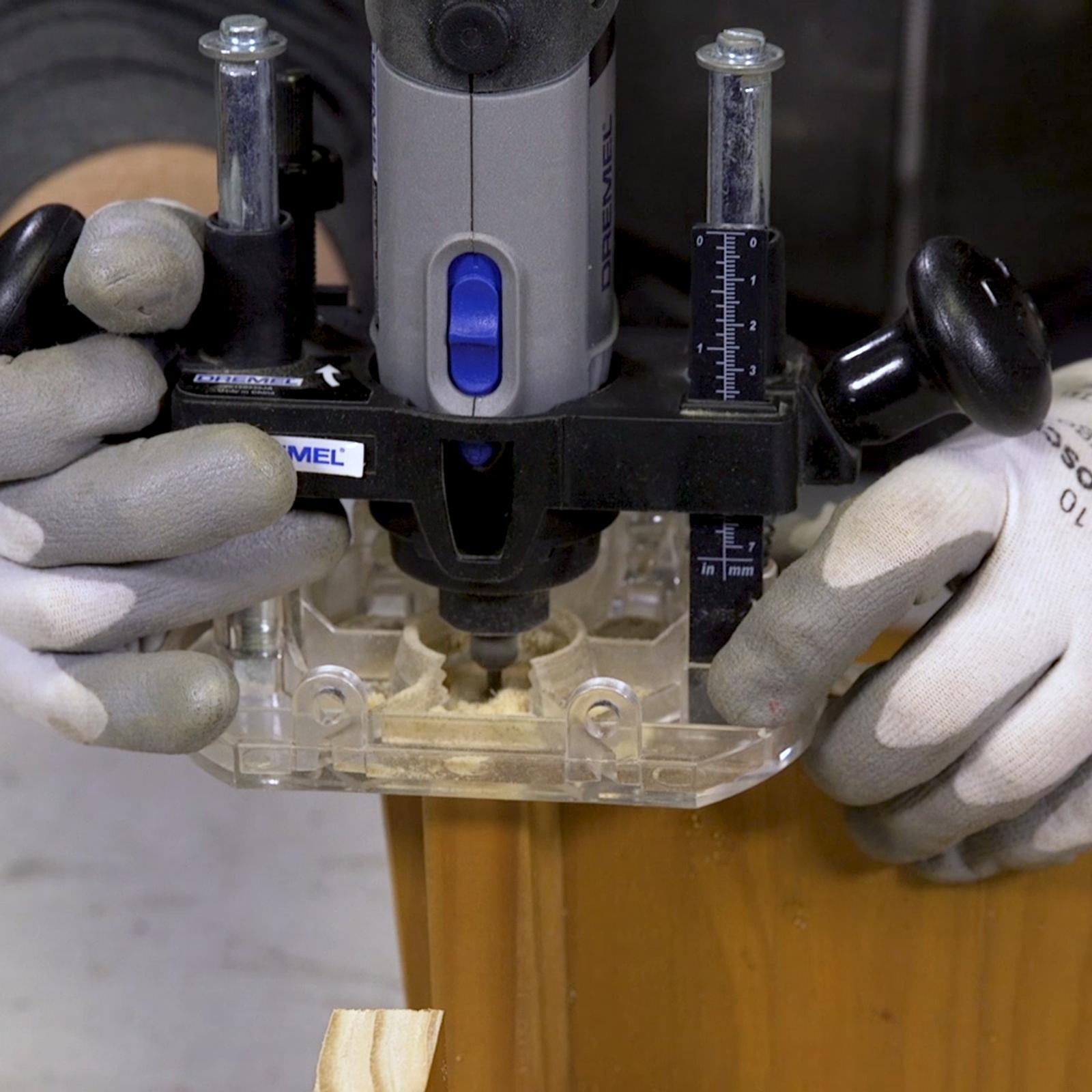 Dremel Plunge Router Attachment 335 - Converts Rotary Tool to Plunge Router