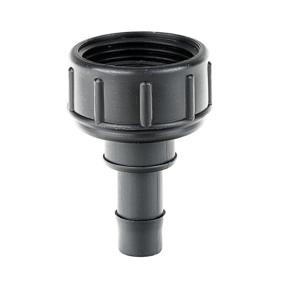 K Rain 25mm Tap Adaptor with 13mm Barb - Black - Durable Polypropylene - SuperSaverAU - view 1