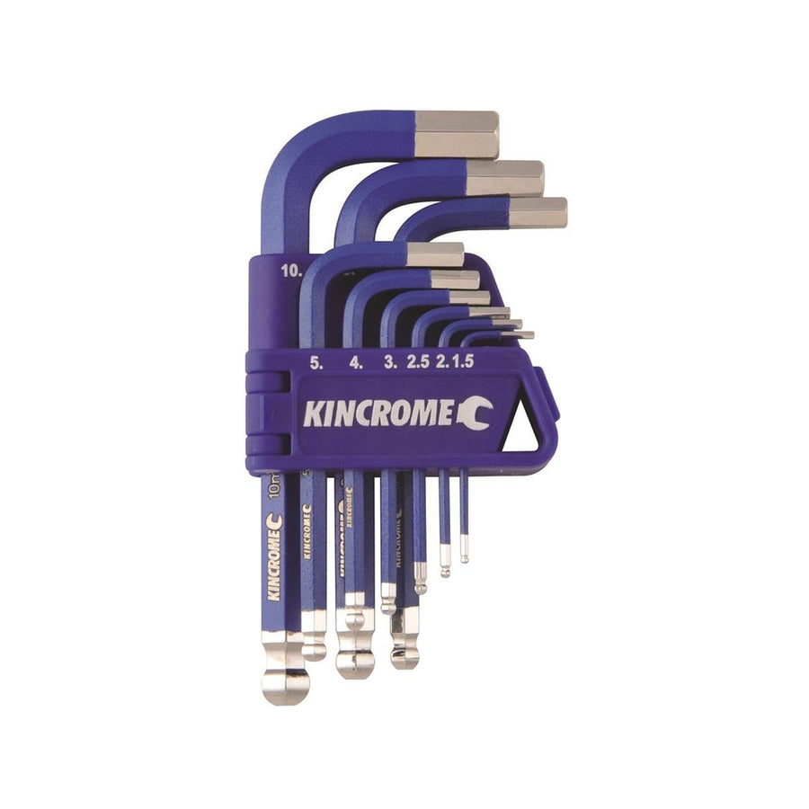 Kincrome 9 Piece Metric Hex Key Wrench Set - Chrome Vanadium Steel - Durable - SuperSaverAU - view 1