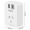 Arlec Power Adapter - Rapid Charging USB A & C PD20W - 2 Ports - White - Compact Design - SuperSaverAU - view 5