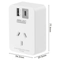 Arlec 2 Port USB-A and USB-C PD20W Rapid Charging Power Adapter White PC191PD18