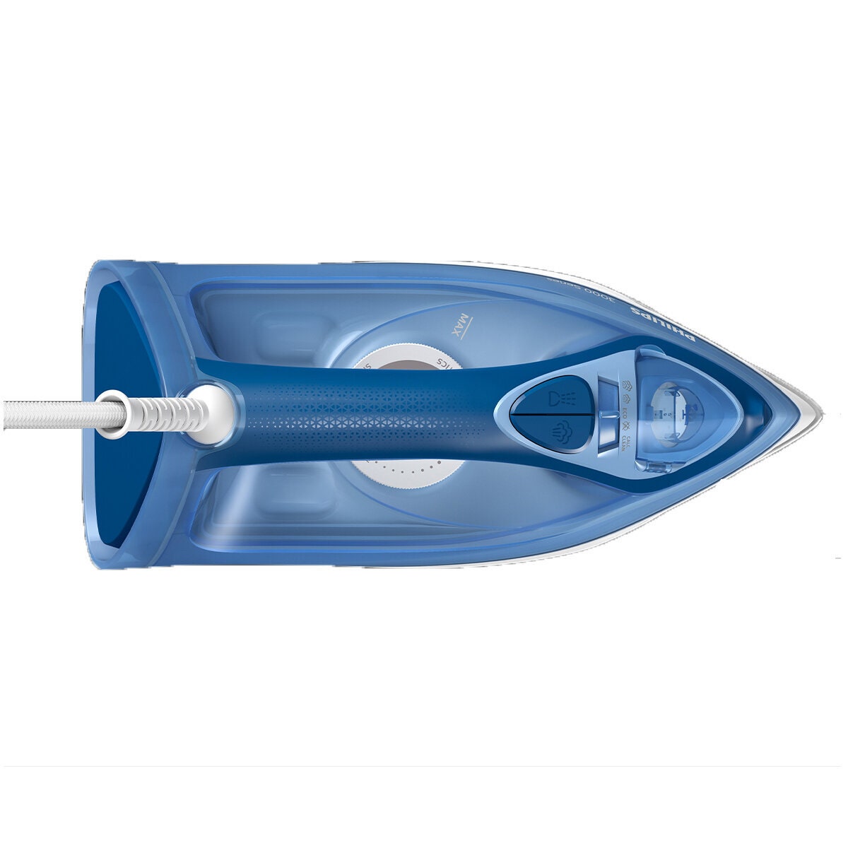 Philips 3000 Series steam iron - 2400W, 300ml tank, ceramic soleplate, vertical steaming - DST3031-29