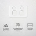 Deta Clip on Cover - Power Point Replacement - 75mm x 25mm x 115mm - White - SuperSaverAU - view 2