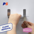 Permastik Steel Metal Shelf - 150mm x 70mm - Stainless Steel - Easy Apply - SuperSaverAU - view 4