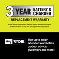 Ryobi 18V ONE+ Lithium High Performance 5.0Ah Battery - 80mm x 105mm x 135mm - IntelliCell Technology - SuperSaverAU - view 2