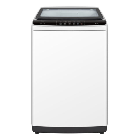 TCL 9kg Top Load Washing Machine - White, Direct Drive Motor, Soft-Close Glass Lid, Fuzzy Logic - F709TLW