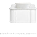 Turner Hastings Evara Wall Hung Vanity - Marble Top, White, No Taphole, Above Counter - EV953-WH-NTH