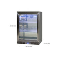 Rhino 138L Outdoor Beverage Centre - Stainless Steel, Left Hinge, Energy Star 10 - GSP1HL-SS