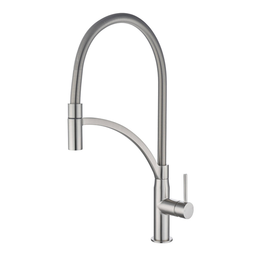 Mondella Resonance 25mm Brushed Nickel Pull-Out Sink Mixer 6L/min WELS 5 Star