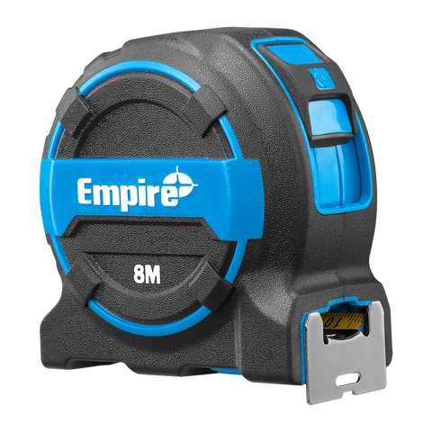 Empire 8m Tape Measure - Accurate Measurements - Durable Nylon Blade - SuperSaverAU - view 1