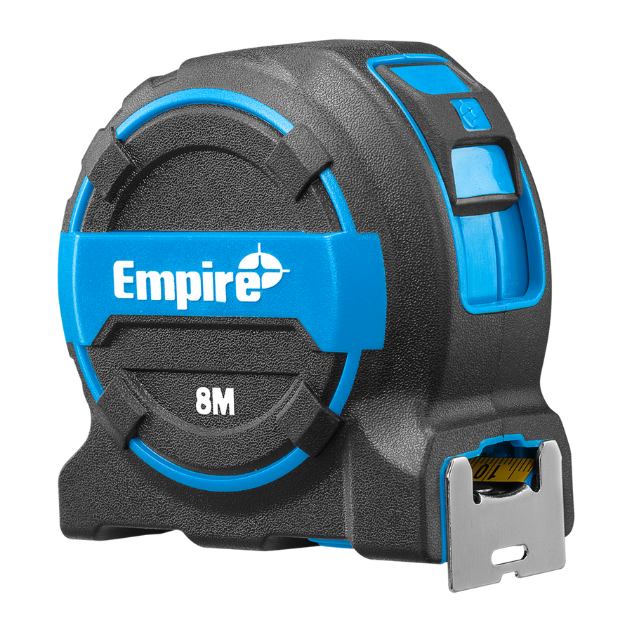 Empire 8m Tape Measure - Accurate Measurements - Durable Nylon Blade - SuperSaverAU - view 1
