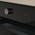 Haier 60cm 500 Series Pyrolytic Oven - 78L, 12 Functions, Air Fry, Steam Assist, Black - HWO60S12EPB5