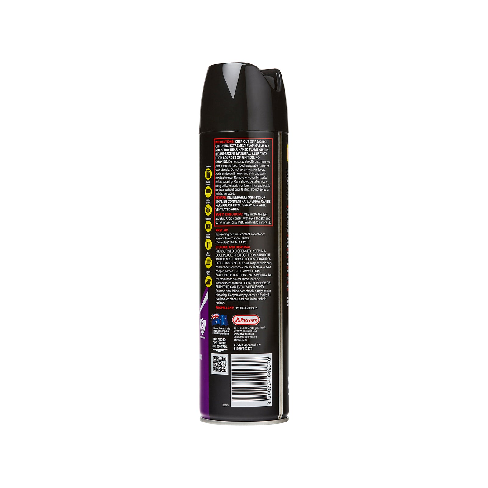 Hovex Germgard Bed Bug And Flea Killer Spray 350g