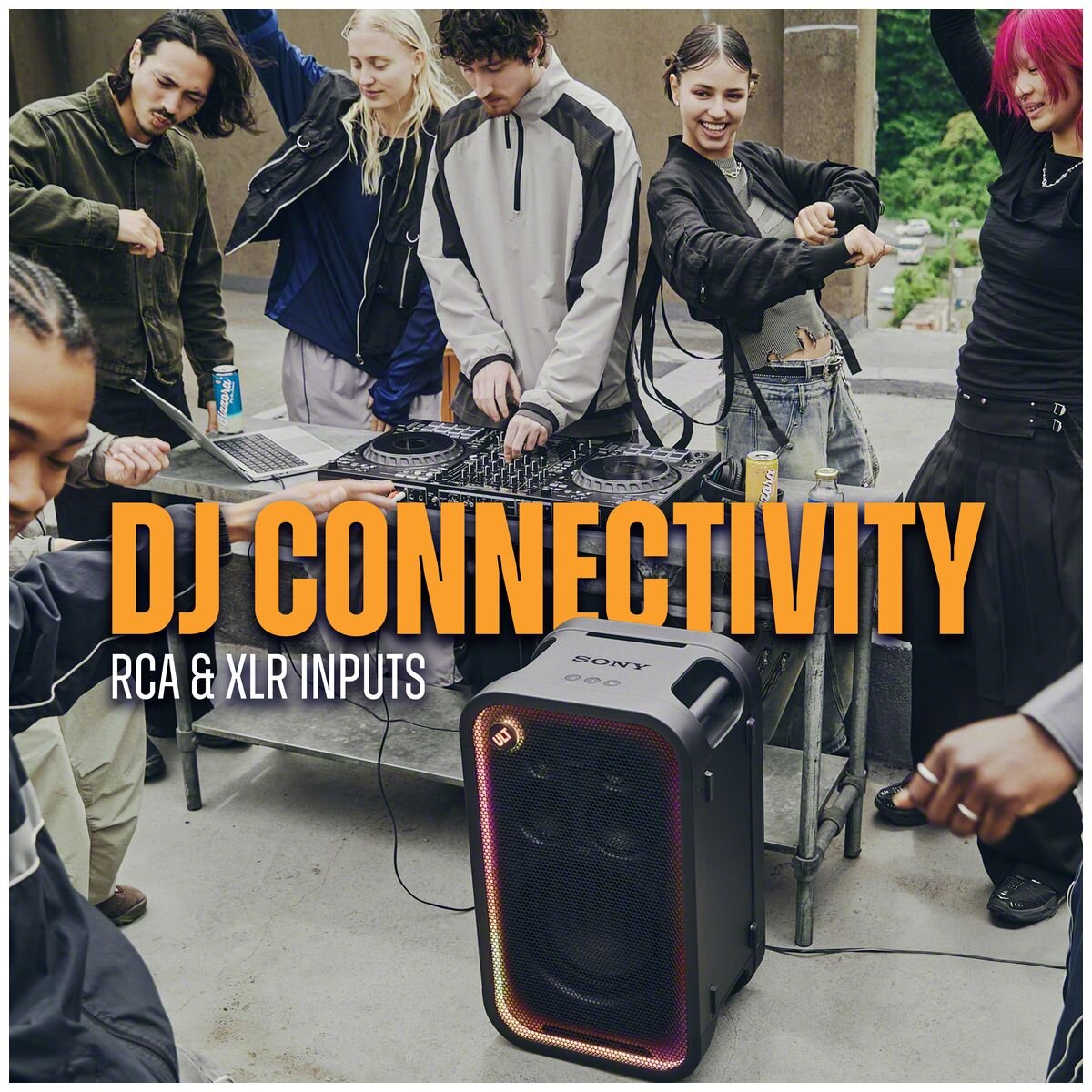 Sony ULT Tower 7 party speaker - 30-hour battery, IPX4 splash resistance, karaoke ready - SRSULT700