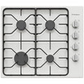 Westinghouse 60cm 4 Burner Gas Cooktop - White Enamel, Wok Burner, Flame Failure Device - WHG640WC