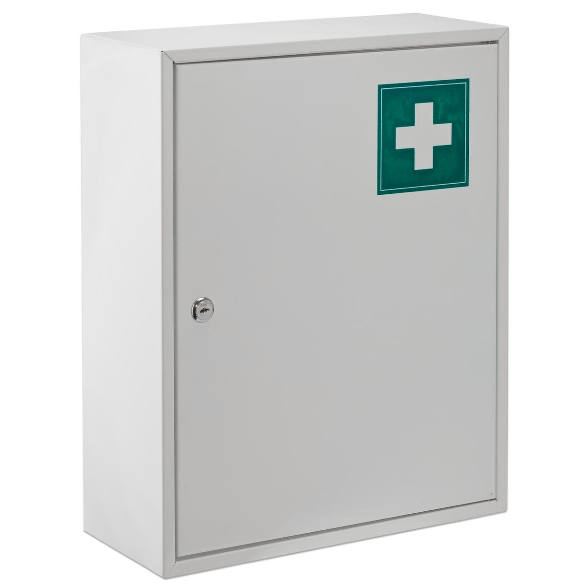 Sandleford First Aid Box - 360 x 452 x 150mm - Key Lockable - White - SuperSaverAU - view 1