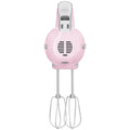 Smeg 50s Retro Style Hand Mixer - 250W, 9 Speeds Plus Turbo, Backlit LED Display, Pink - HMF01PKAU