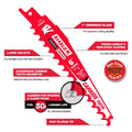 Diablo Reciprocating Saw Blade - 12" - Carbide - Pruning & Clean Wood - SuperSaverAU - view 4