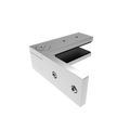 ProtectorAl 80 x 80 x 27mm 316 Stainless Steel Wall To Glass Friction Fit Clamp Mirror Polish