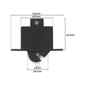Rolltrak Adjustable Nylon Carriage - 73mm x 67mm - Nylon - 15kg Load Rate - SuperSaverAU - view 2