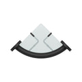 Evekare Black Corner Shelf with Grab Rail - 250mm x 250mm - 110kg Capacity - SuperSaverAU - view 4