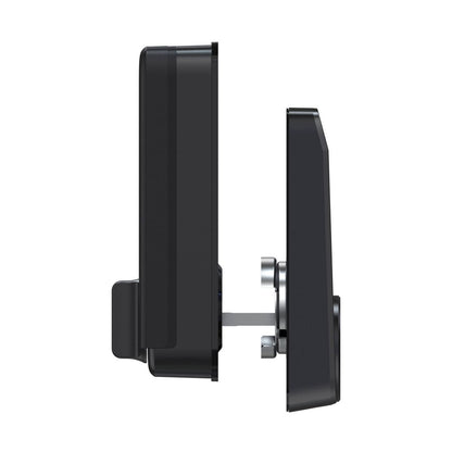 Lockly Black Matte Visage Zeno Smart Deadbolt - Facial Recognition - Fingerprint Access - Waterproof