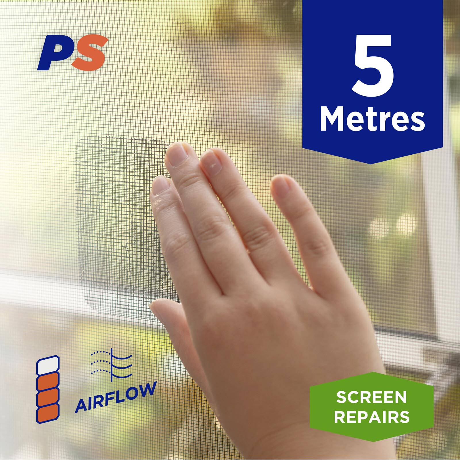 Permastik 5m x 50mm Flyscreen Repair Tape - Black Fibreglass Self-Adhesive