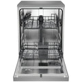 Haier 60cm 300 Series Freestanding Dishwasher - 13 Place Settings - Satina - Auto Wash Sensing - HDW13F0S1