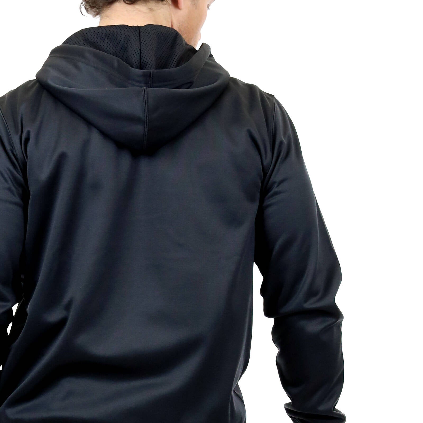 Craftright Black Zip Thru Hoodie - Men's 100% Polyester, Large