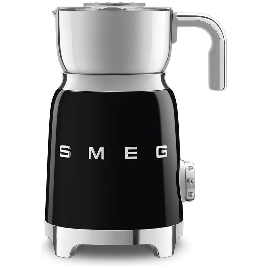 Smeg 50's Style retro milk frother - 600mL heating, 6 pre-set programs, black - MFF11BLAU
