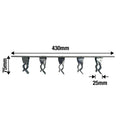 Everhang 425mm 5 Sliding Bars Broom Holder - Silver - Steel - SuperSaverAU - view 2