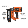 AEG 18V Brushless 16GA Straight C Brad Nailer Skin Only - 2.6kg - Efficient Nailing - SuperSaverAU - view 2