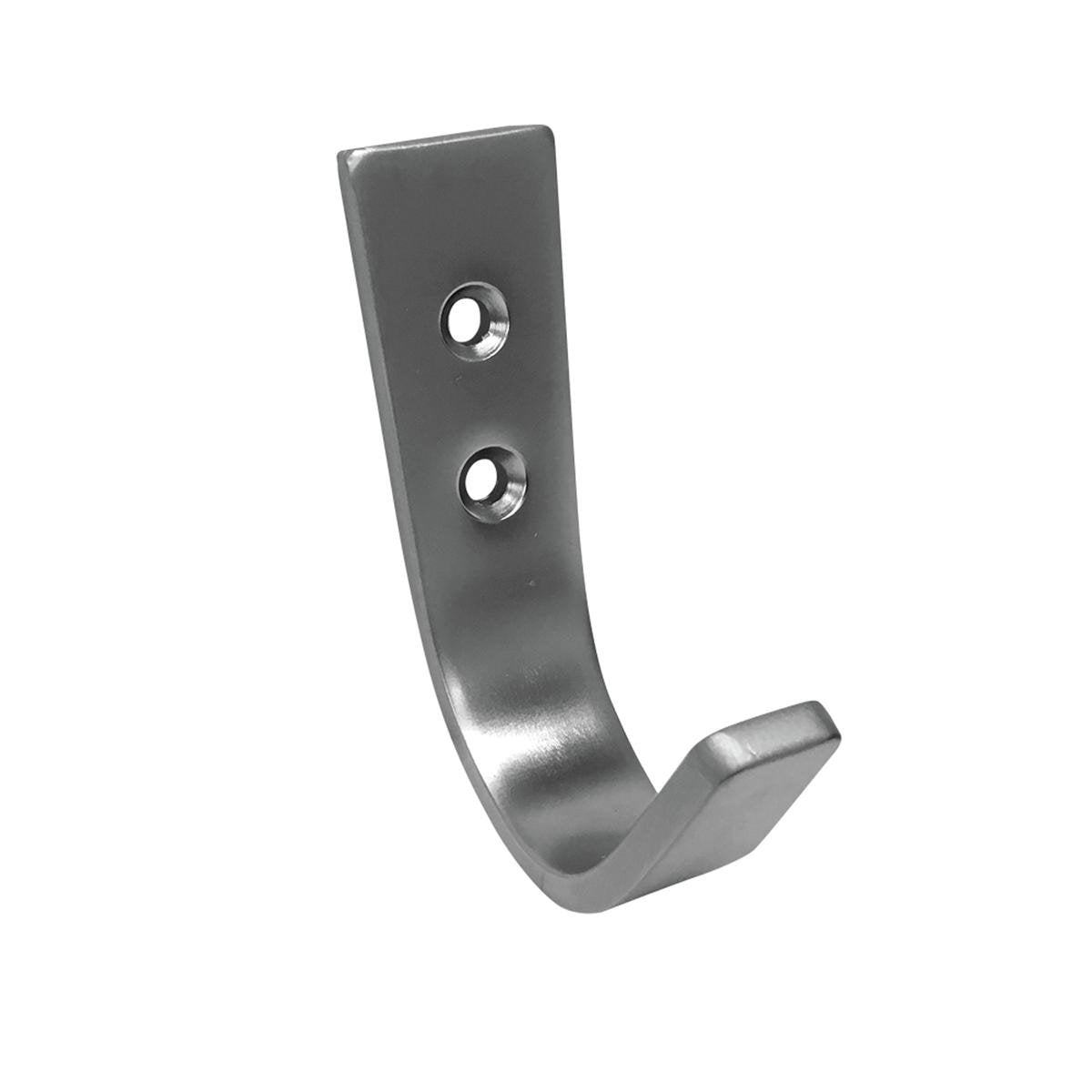 Adoored Satin Chrome Decorative Hook 29mm Aluminium Timeless Design - SuperSaverAU - view 1