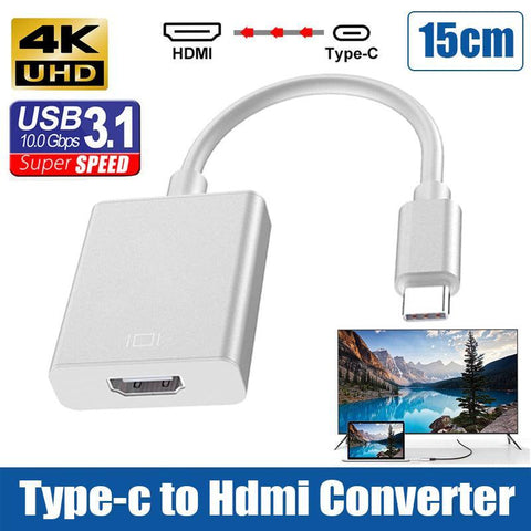 4K USB Type-C to HDMI Adapter Cable for MacBook, Samsung and Chromebook