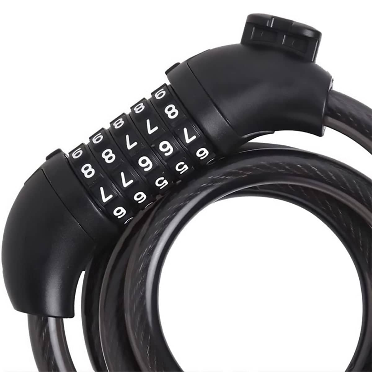5 Digit Combination Bike Cable Lock 1.2 m x 12 mm with Mount Bracket - view 4