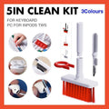 5-In-1 Keyboard Cleaning Kit with Keycap Puller and Earphone Cleaner - Black - view 4
