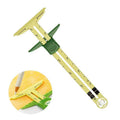 5-In-1 Sliding Gauge Sewing Measuring Tool with Circular Compass - Yellow - view 2