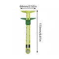 5-In-1 Sliding Gauge Sewing Measuring Tool with Circular Compass - Yellow - view 3