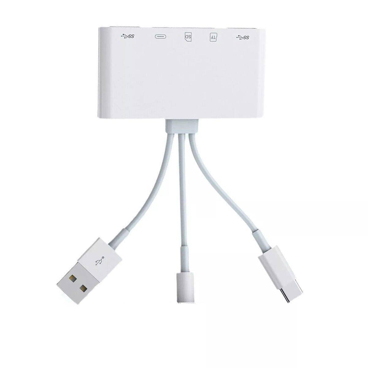 5-In-1 USB Card Reader Adapter for SD, Micro SD and TF Memory Cards, Fast Data Transfer - view 2