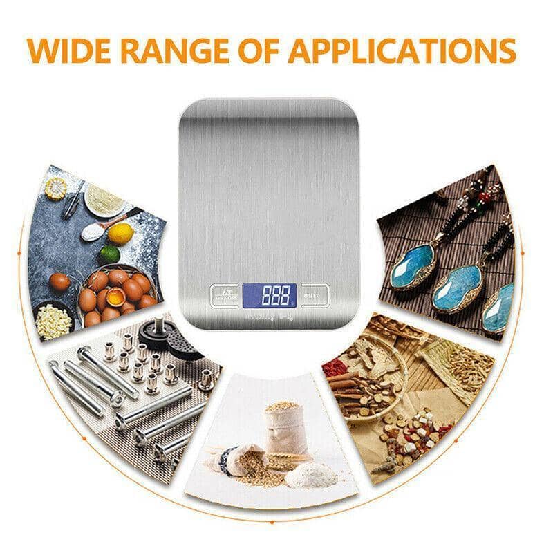5 kg Digital Kitchen Scale with Stainless Steel Platform and Backlit Display - view 4