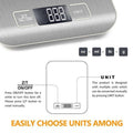 5 kg Digital Kitchen Scale with Stainless Steel Platform and Backlit Display - view 5