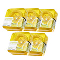 5 Pack Loofah Essential Oil Soap Bars Facial Cleansing Exfoliating - Lemon
