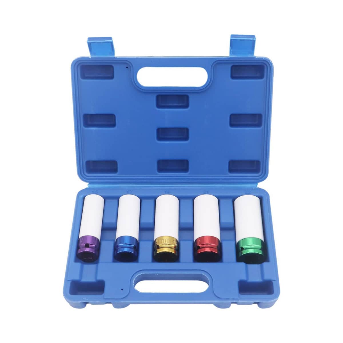 5 Piece Extra Long Lug Nut Impact Socket Set with Wheel Hub Protection - view 2