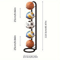 5 Tier Steel Basketball Storage Rack for Footballs and Sports Balls - view 3