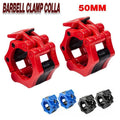 50 mm Barbell Clamp Collars Olympic Weightlifting Spring Lock - Blue - view 2