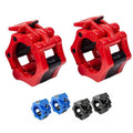 50 mm Barbell Clamp Collars Olympic Weightlifting Spring Lock - Blue - view 3
