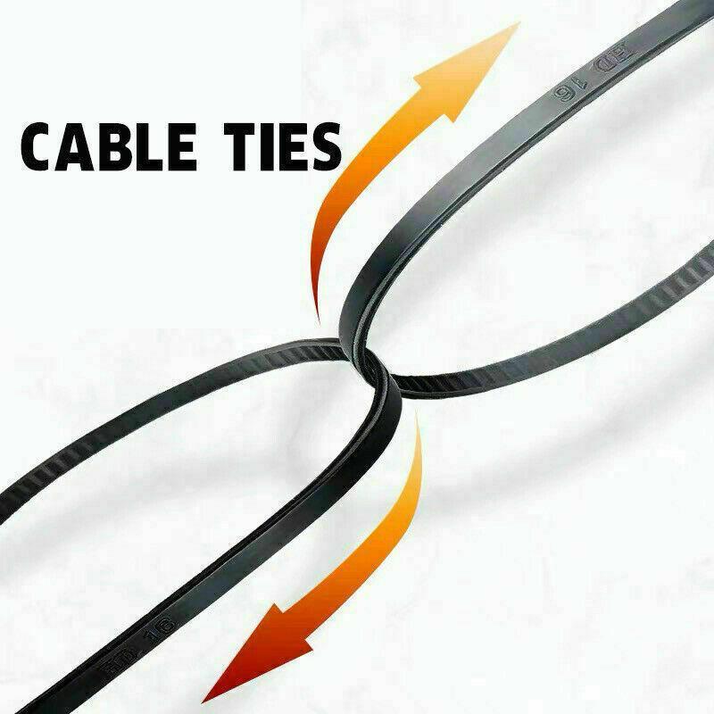 50 Pack Black Nylon Cable Ties UV Stabilised - 7.2 x 300mm - view 7