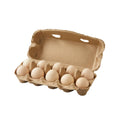 50 Pack Egg Tray Boxes, 10 Egg Positions - Brown, 25 x 10 x 7cm